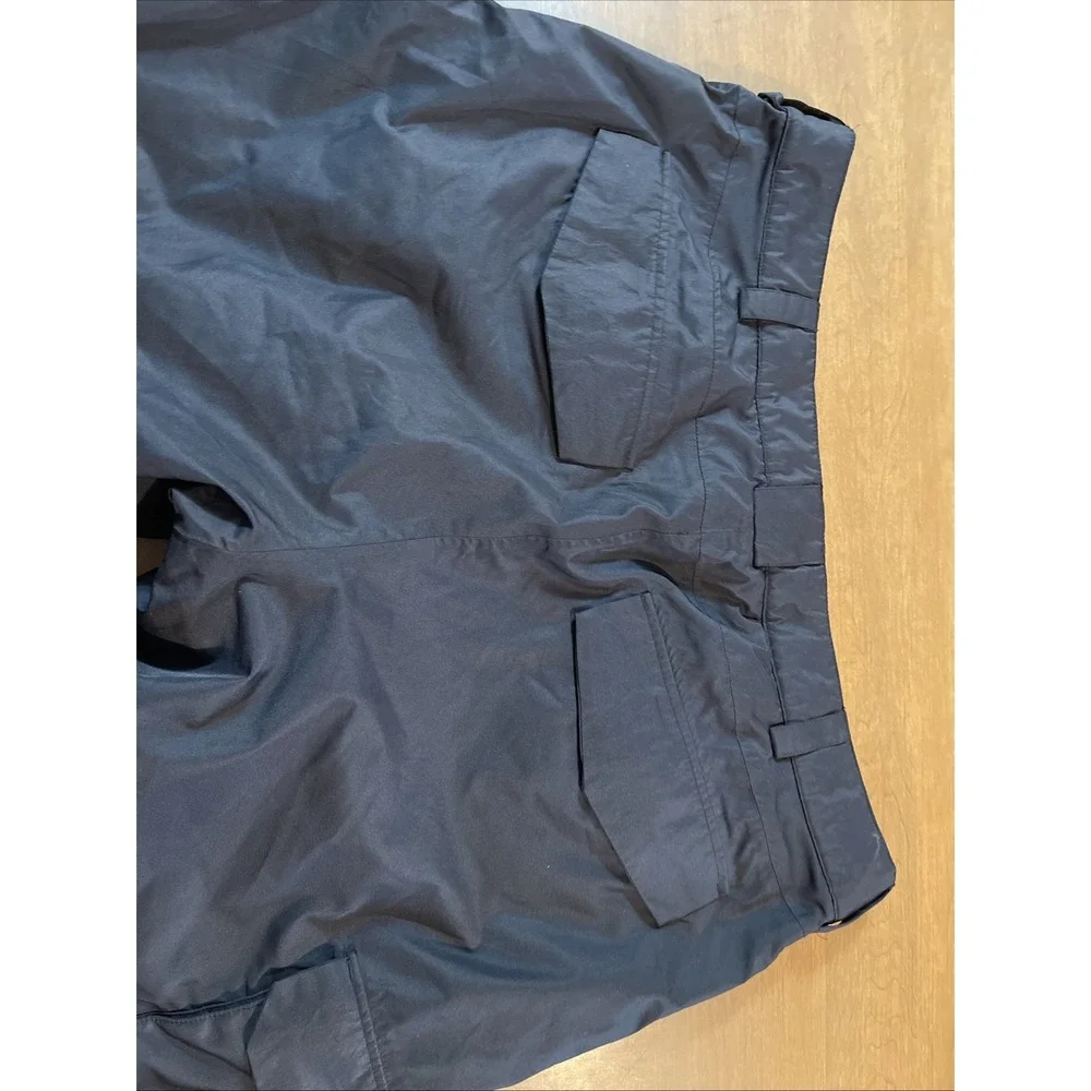 Stoic Insulated Cargo Pocket Snow Pants Men XXL Black Zippers Logo